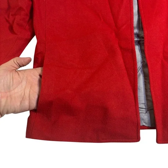Elegant Red Women's Blazer - Picture 6 of 13